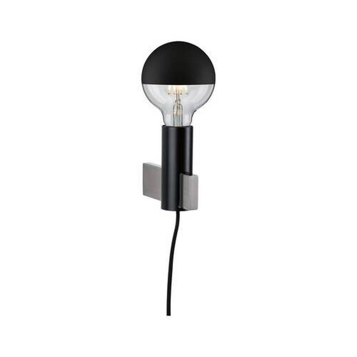 Deckenleuchte Aik in Schwarz max. 20 Watt - Schwarz, Basics, Metall (4,5/12cm) - Paulmann