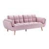 BÄDDSOFFA CORA - rosa/naturfärgad, Modern, trä/textil (214/92/81cm) - Bessagi Home