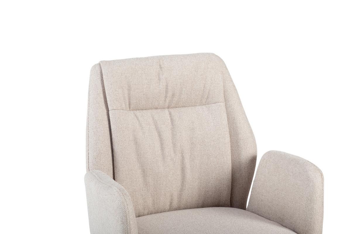 Uredska Stolica Amara - crna/krem, Lifestyle, metal/tekstil (59/85-93/60cm) - Modern Living