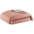 Decke Livia Wende, 130x170 cm - Hellgrau/Rosa, ROMANTIK / LANDHAUS, Textil (130/170cm) - Mömax modern living