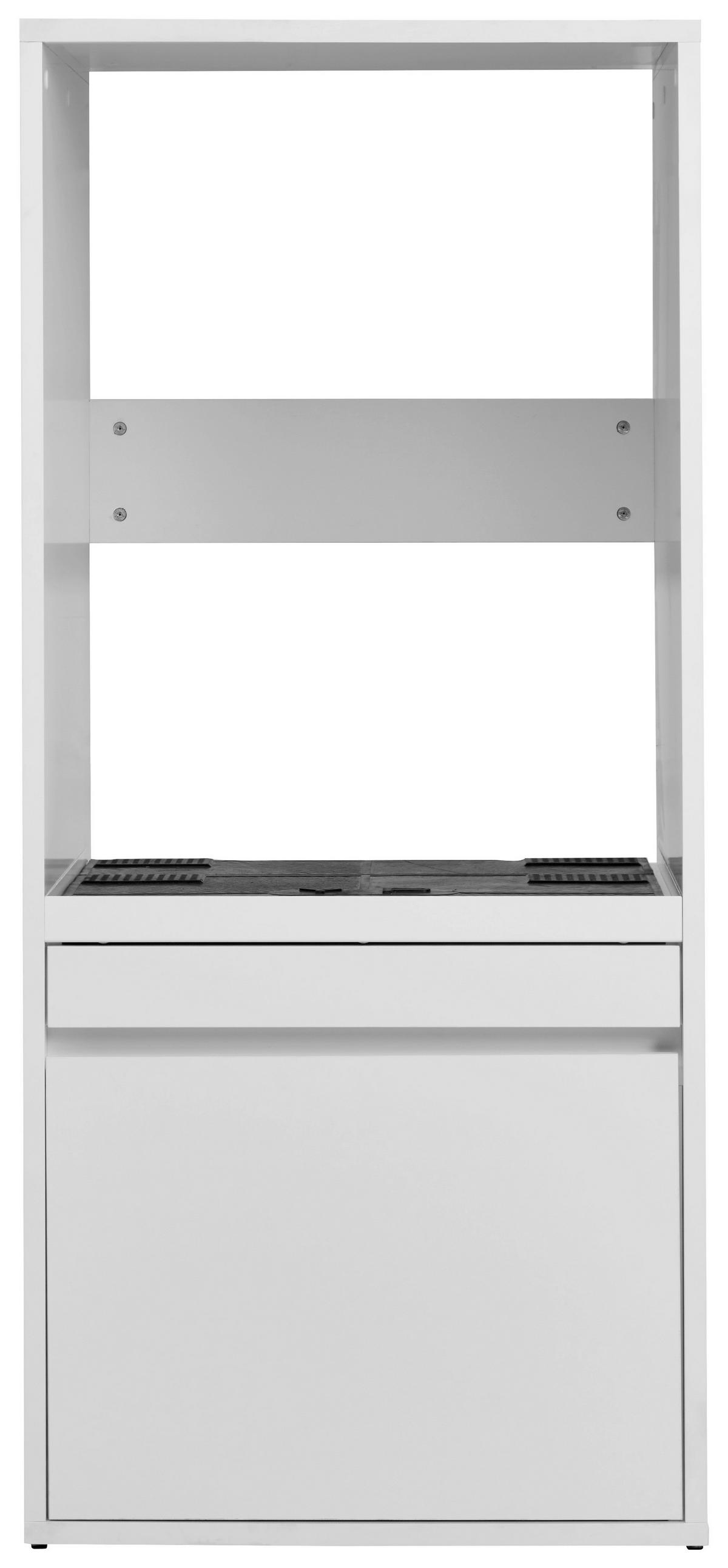 SZAFKA NA PRALKĘ LIV - biały, Basics, materiał drewnopochodny (67,5/151,8/67,5cm) - Xora