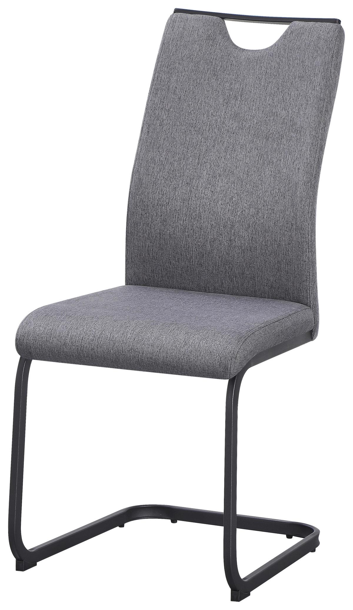 Stolica Joana - siva/crna, Moderno, metal/tekstil (44/98/58cm) - Based
