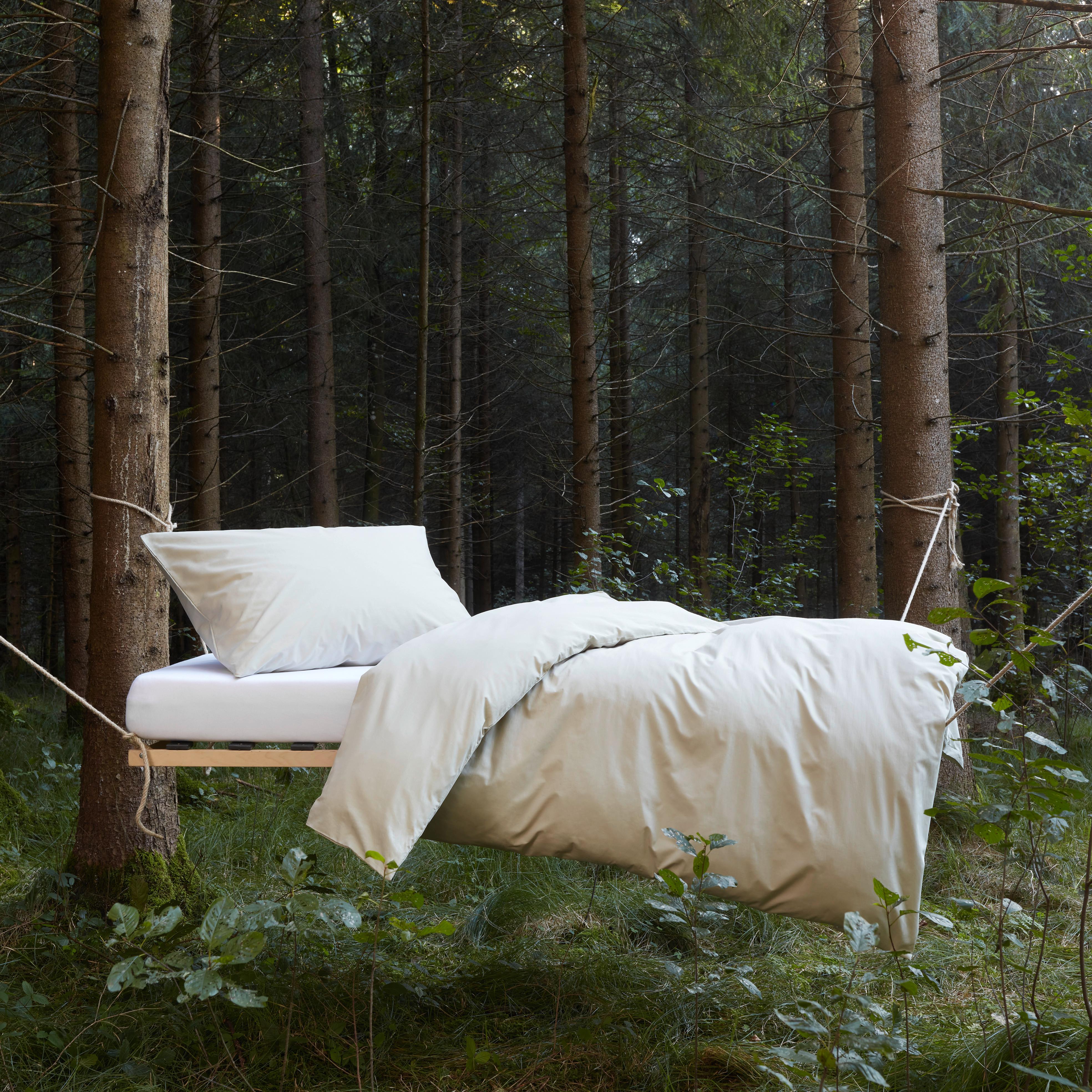 Bettwäsche Bio-Lisa Uni in Grün ca. 135x200cm - Grün, MODERN, Textil (135/200cm) - ecoTree