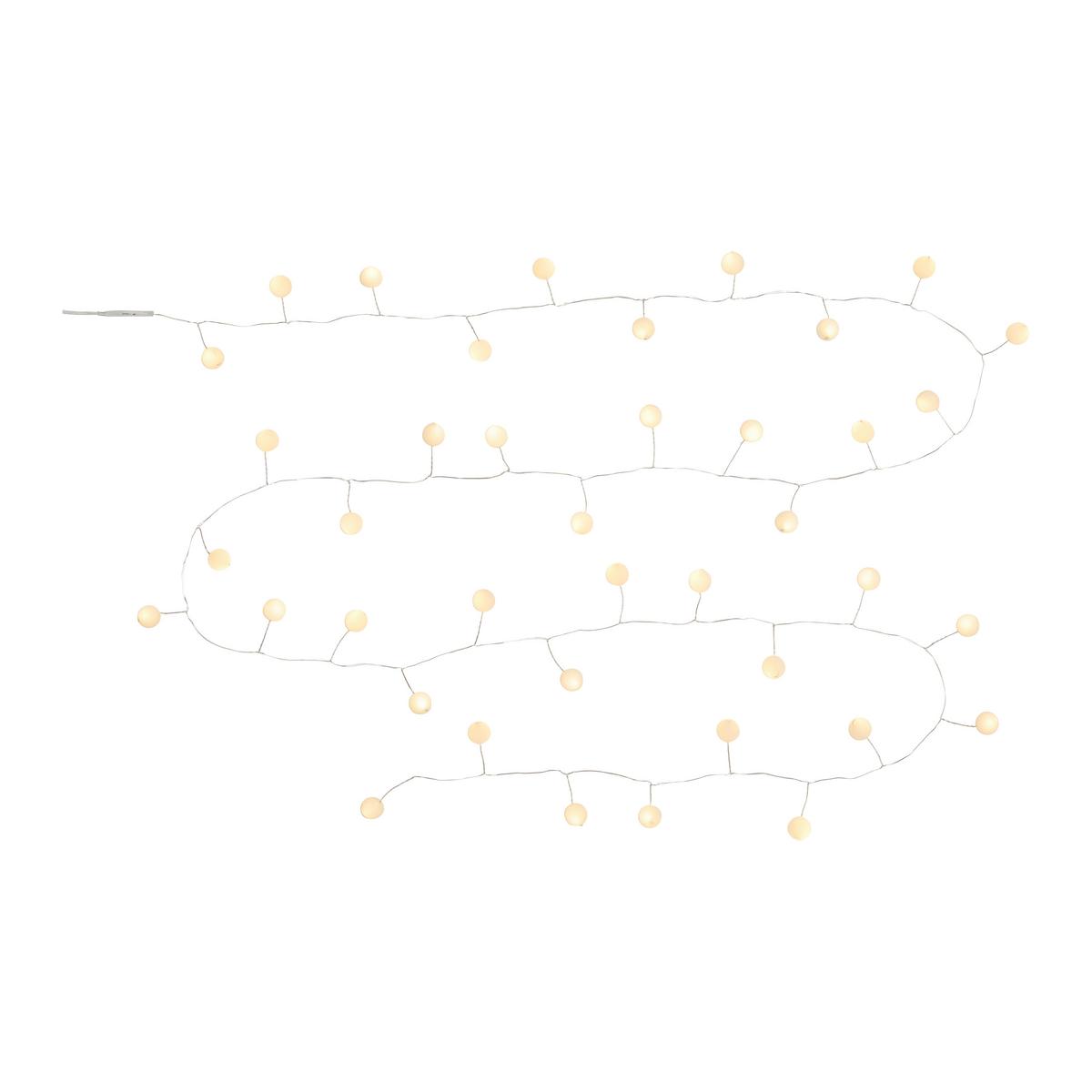 Lichterkette Hari Weiß max. 0,6 Watt - Weiß, Kunststoff/Metall (180cm) - Mömax