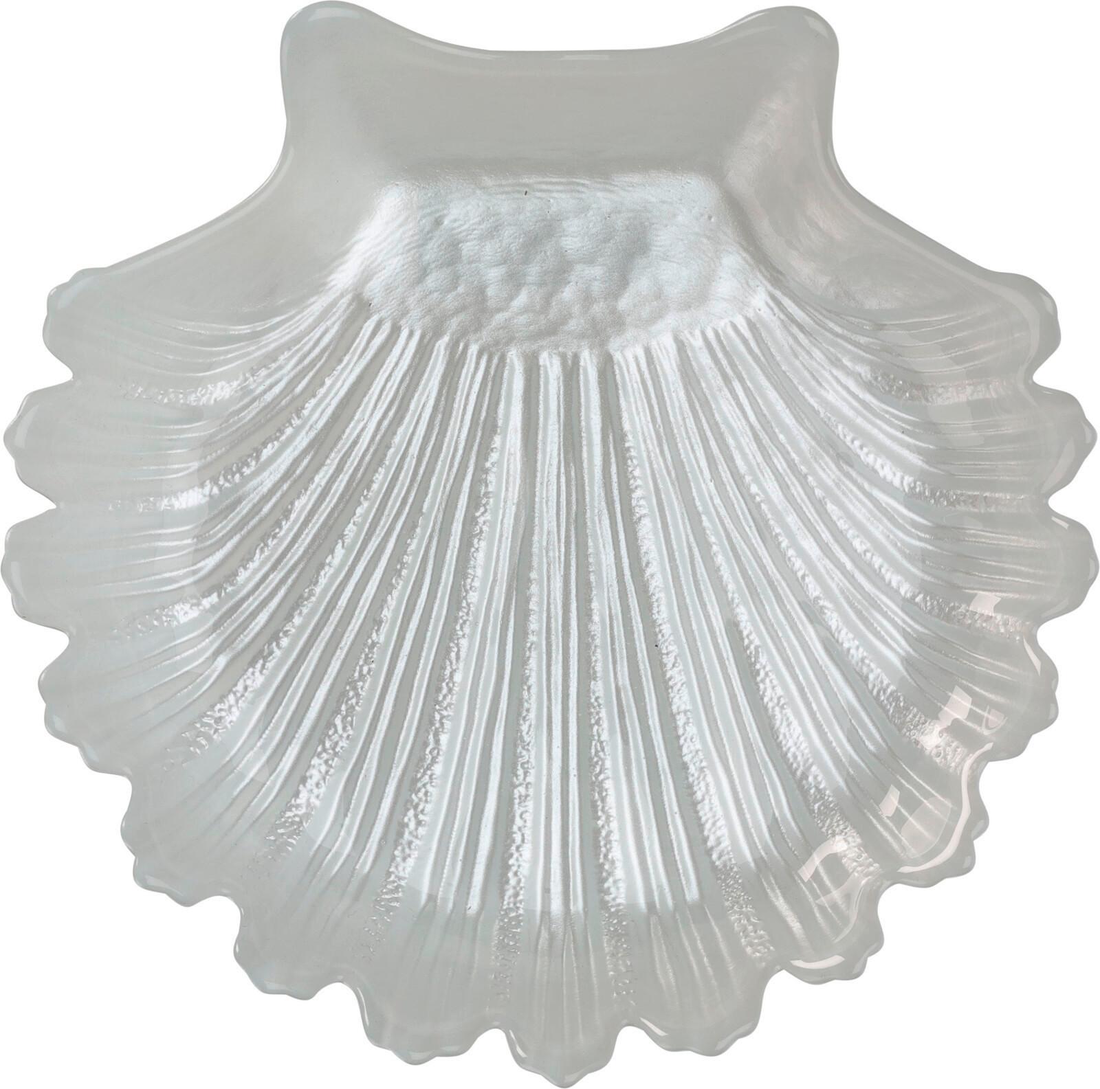 Poslužavnik Dekorativni Shell - staklo (20/20/3cm)