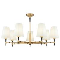 Kronleuchter Zaragoza Messingfarben max. 40 Watt - Messingfarben, Basics, Textil/Metall (88/49/88cm) - MAYTONI