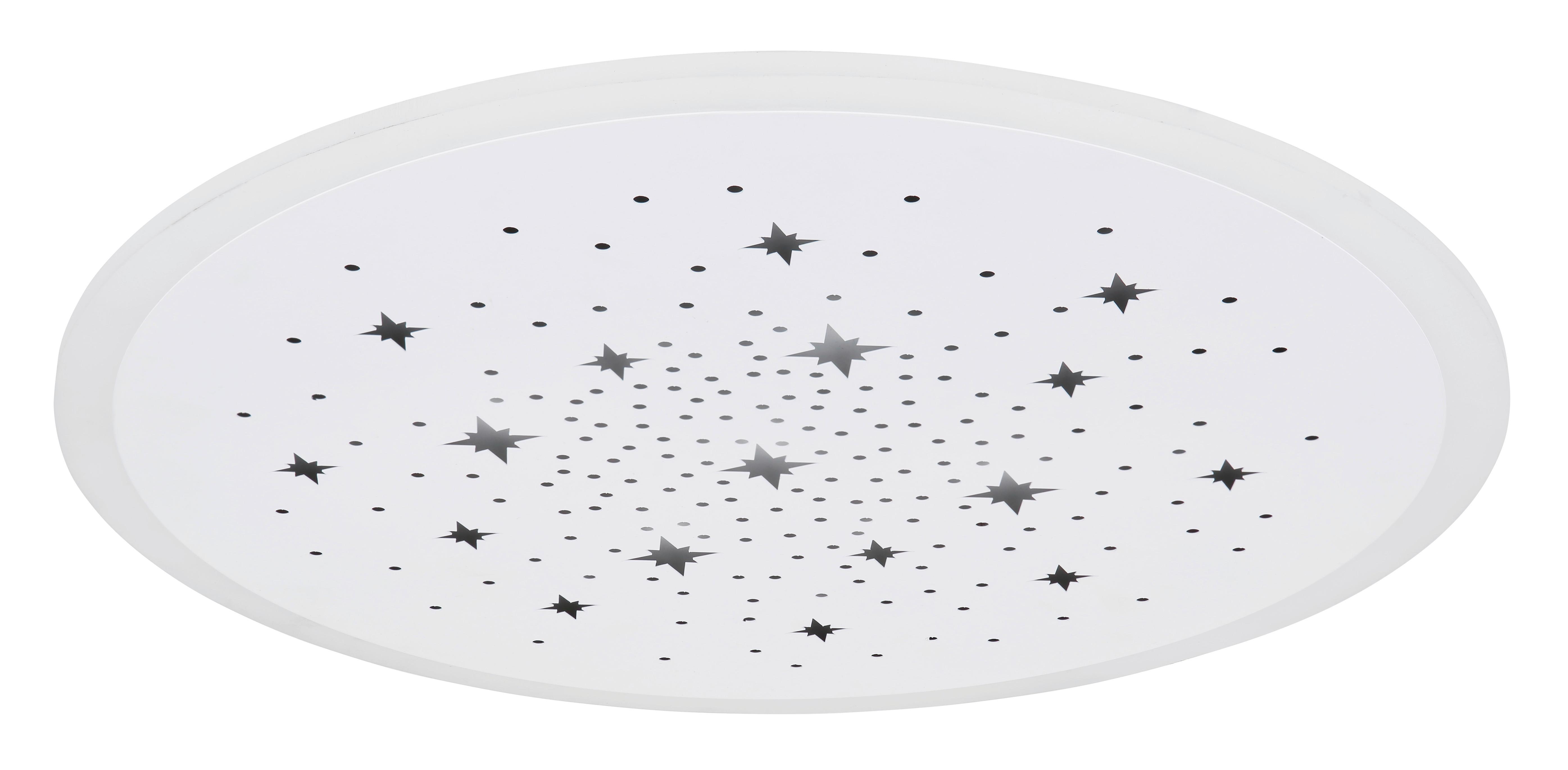 LED-Deckenleuchte Murphy in Weiß max.18 Watt - Weiß, Design, Kunststoff/Metall (38/5cm)