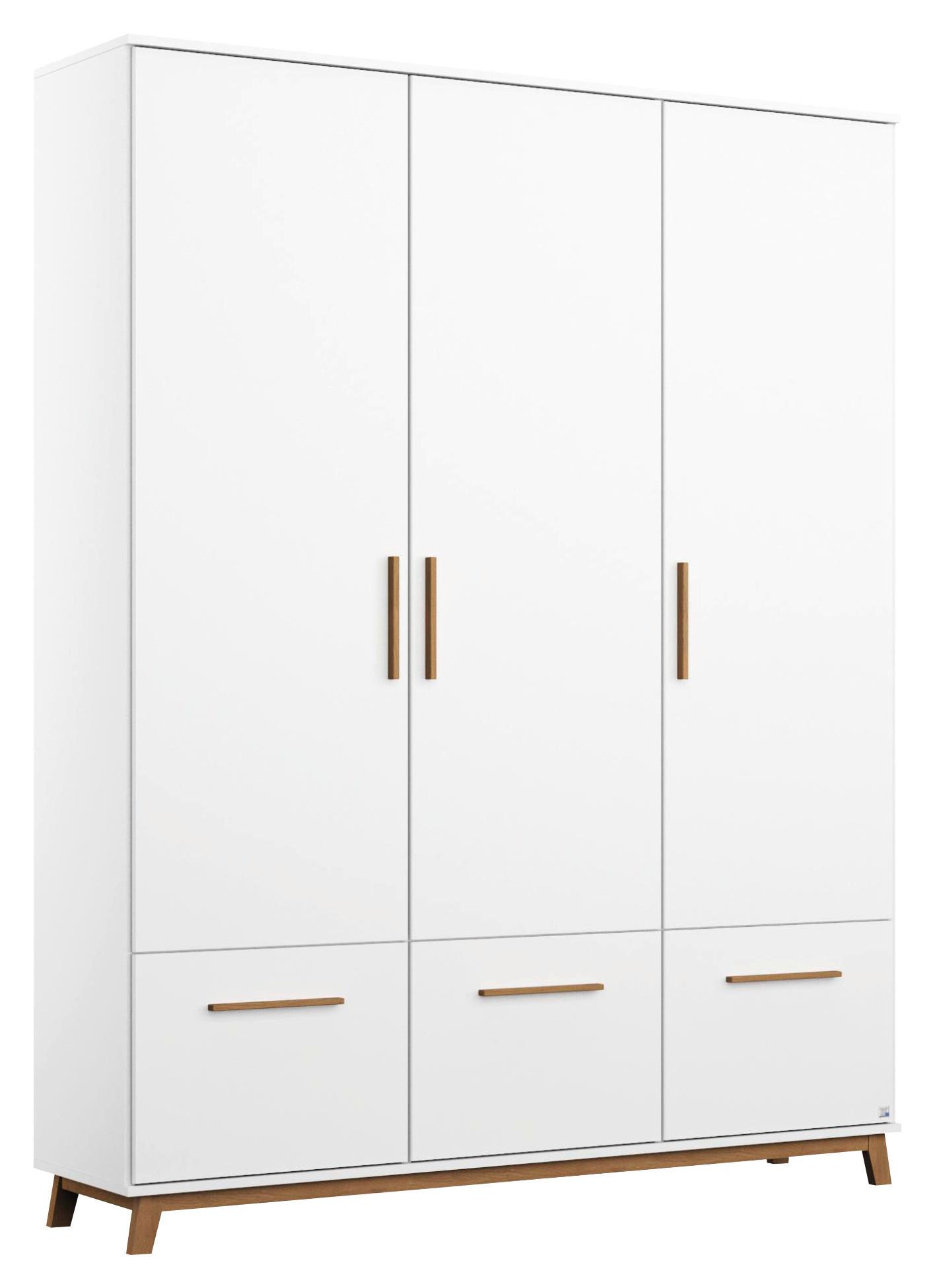 DULAP USI ROTATIVE CARLSSON - alb, Basics, material pe bază de lemn (136/203/53cm) - Modern Living