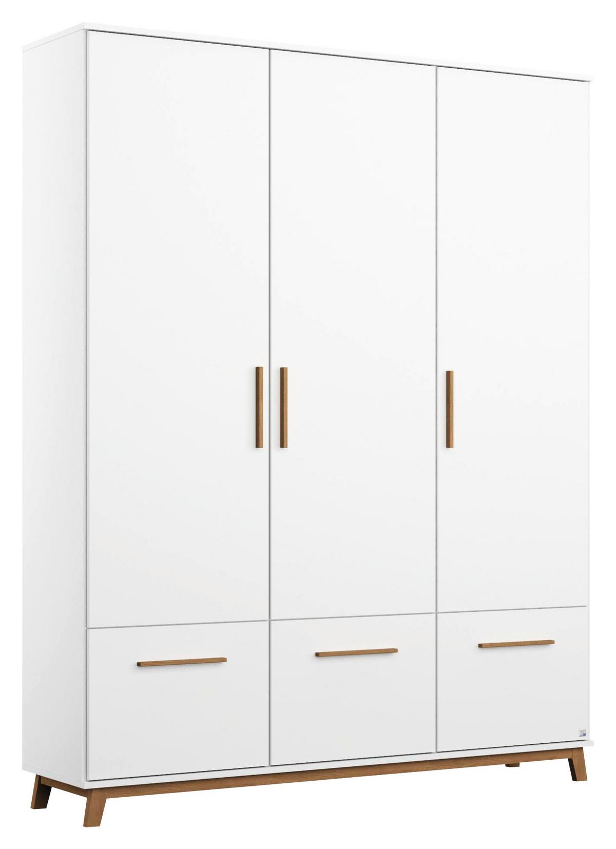 DULAP USI ROTATIVE CARLSSON - alb, Basics, material pe bază de lemn (136/203/53cm) - Modern Living