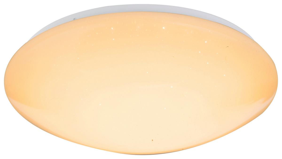 Stropna Led-svetilka Hally, S Sijalko - bela/opal, Basics, kovina/umetna masa (39/11cm) - Globo