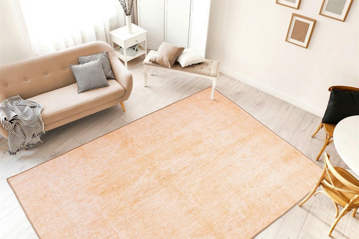 FLACHWEBETEPPICH FAYE 825 SAND 110CM X 180CM - Sandfarben, Basics, Textil (110/180cm) - Kayoom