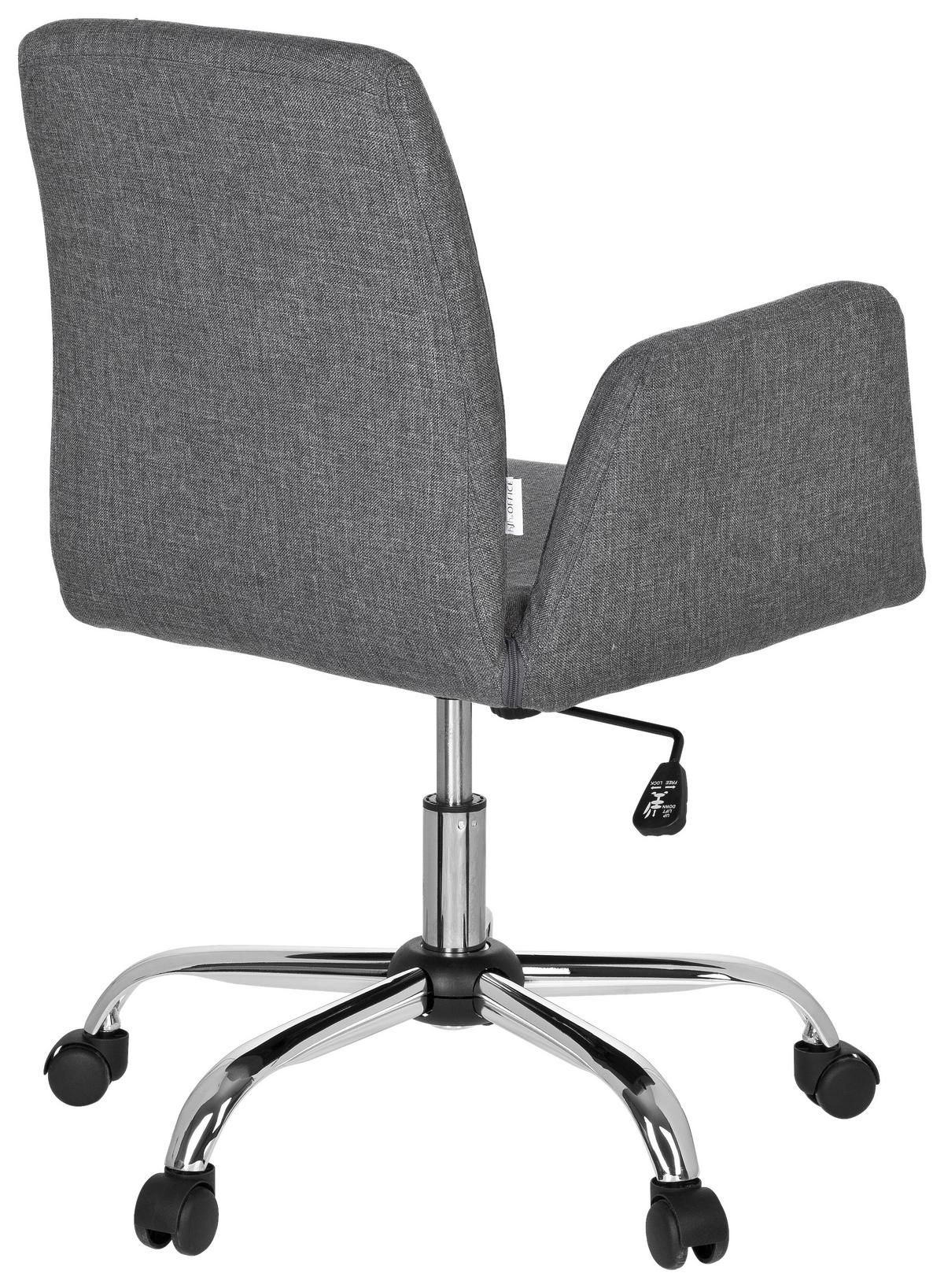 Vrtljivi Stol Flow, Siva - barve kroma/siva, Moderno, kovina/umetna masa (54/95/44cm) - MID.YOU