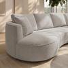 SOFFA NILAS - beige/svart, Modern, metall/trä (322/154cm) - Bessagi Home