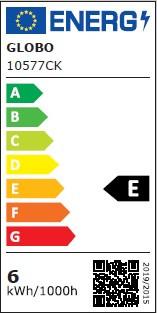 Led-sijalka 10577ck - prozorno, kovina/steklo (3,5/9,8cm) - Globo