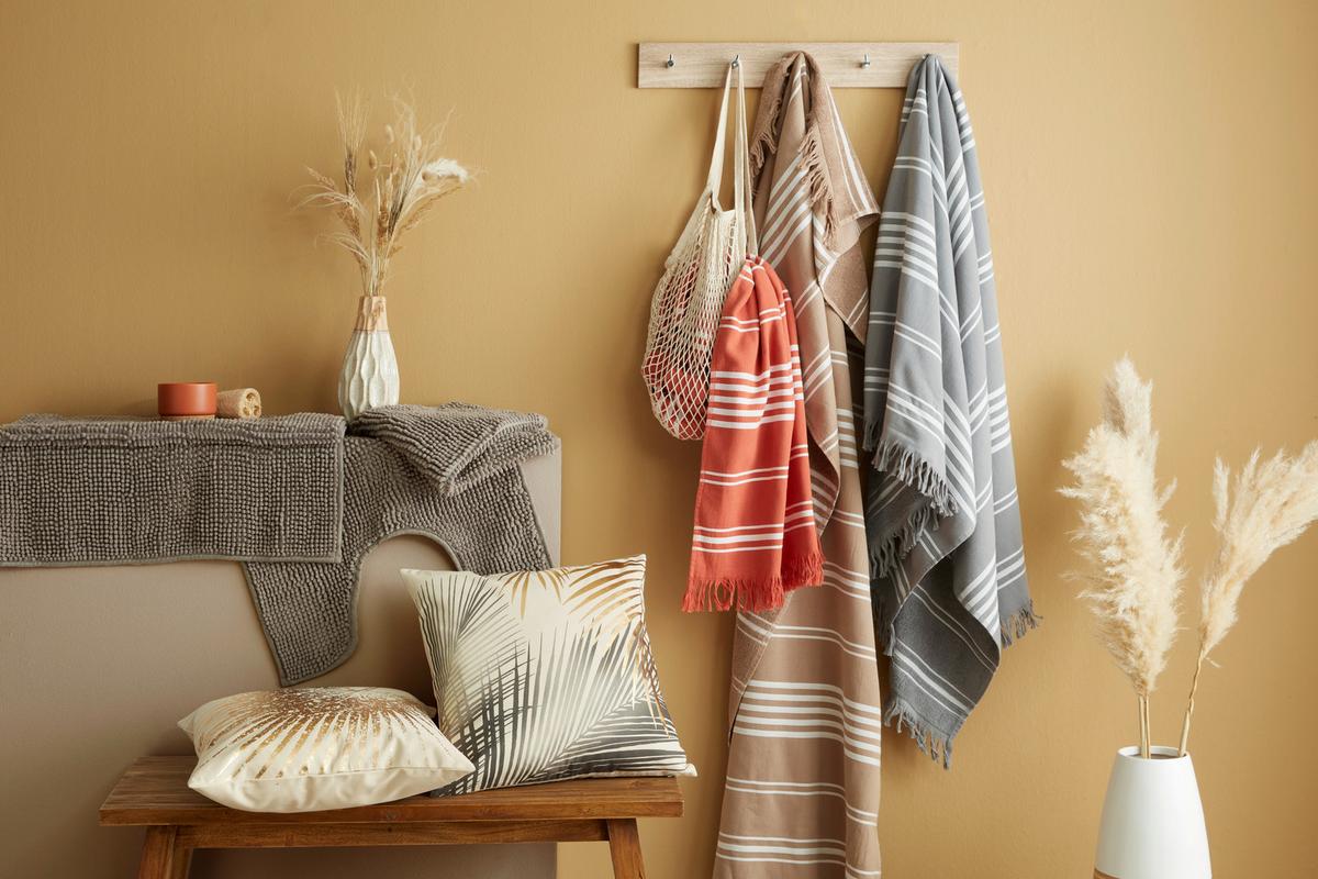 Covoraș pentru WC Nelly - taupe, textil (50/50cm) - Modern Living