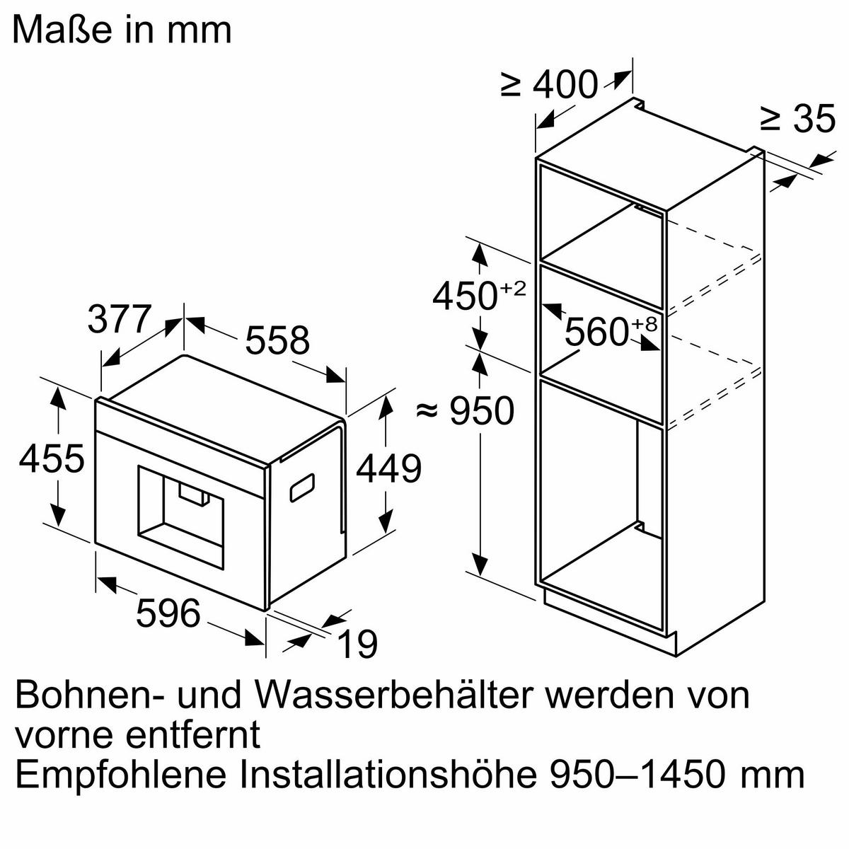 Kaffeevollautomat CL4TT11N0 Schwarz/Edelstahlfarben - Edelstahlfarben/Schwarz, MODERN, Metall (59,6/45,5/38,5cm) - Neff