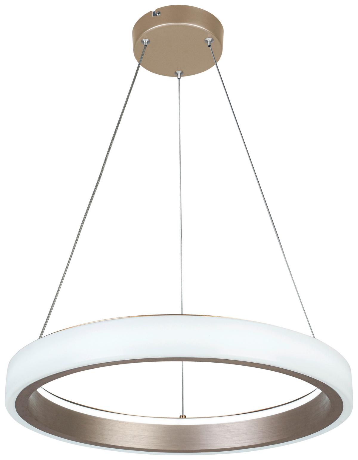 LAMPA WISZĄCA TERESA - biały/cappuccino, Trend, tworzywo sztuczne/metal (50/120cm) - Collet's Monde