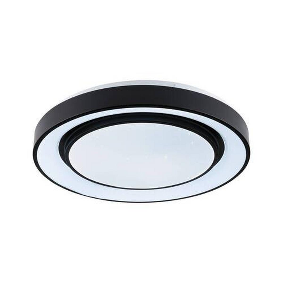 Deckenleuchte Rainbow in Schwarz/Weiß max. 38,5 Watt - Schwarz/Weiß, Design, Kunststoff/Metall (47,5/7cm) - Paulmann