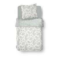 Ágyneműhuzat-garnitúra Flannel - mentazöld/fehér, textil (140/200cm)