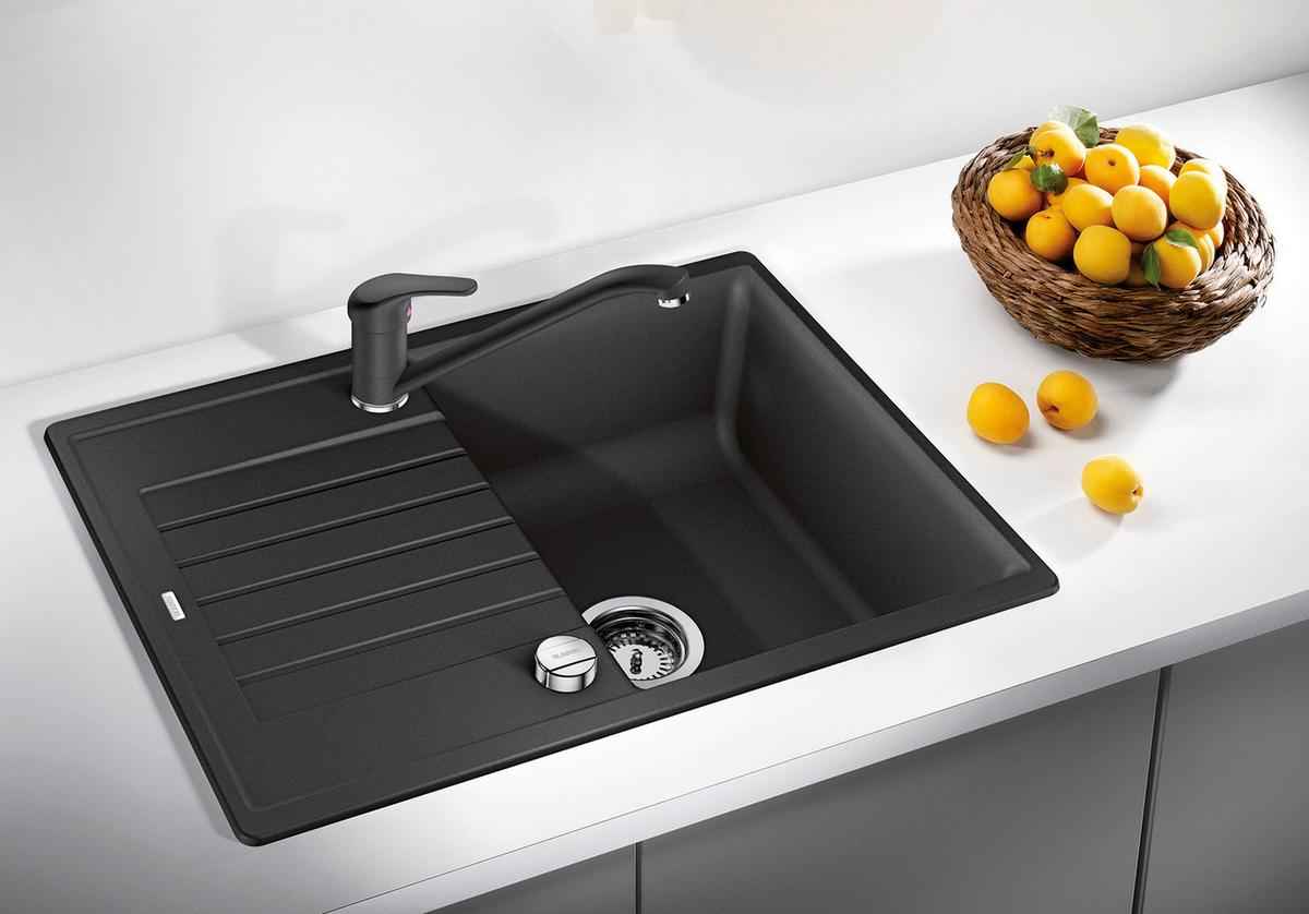 Spüle 526008 Silgranit - Schwarz, MODERN (68/50cm) - Blanco