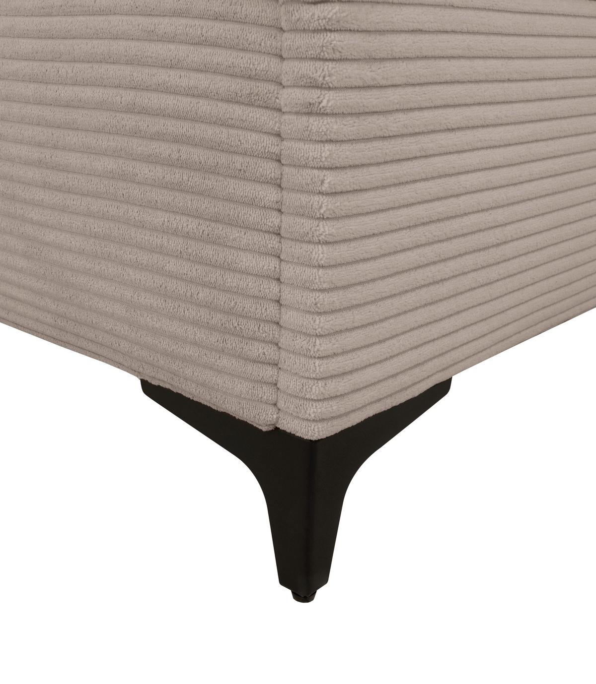 Boxbett Jerry Hellbraun ca. 140x200cm - Hellbraun/Schwarz, KONVENTIONELL, Textil (140/200cm) - Mömax