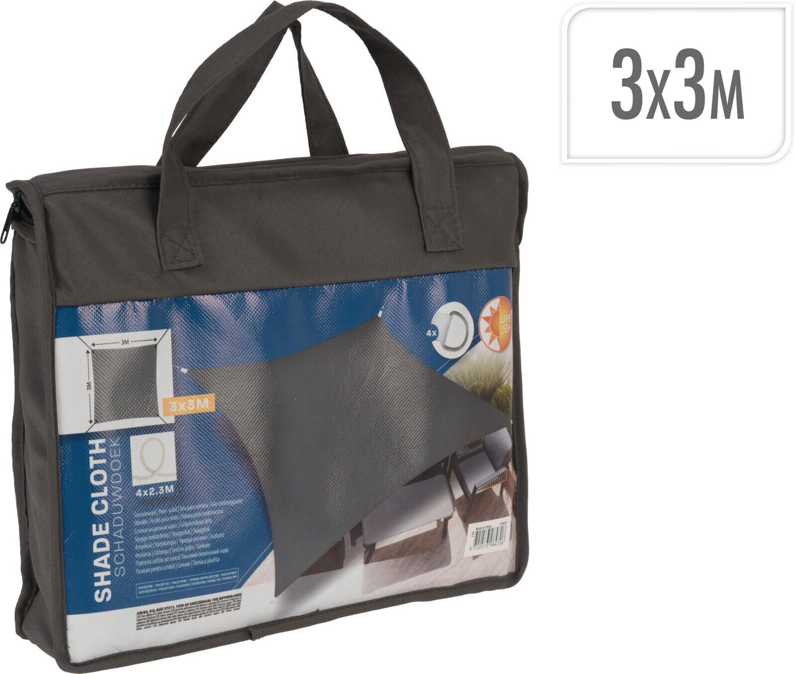Kerti Napvitorla Tina - fekete, Konventionell, textil (300/300cm) - Mömax
