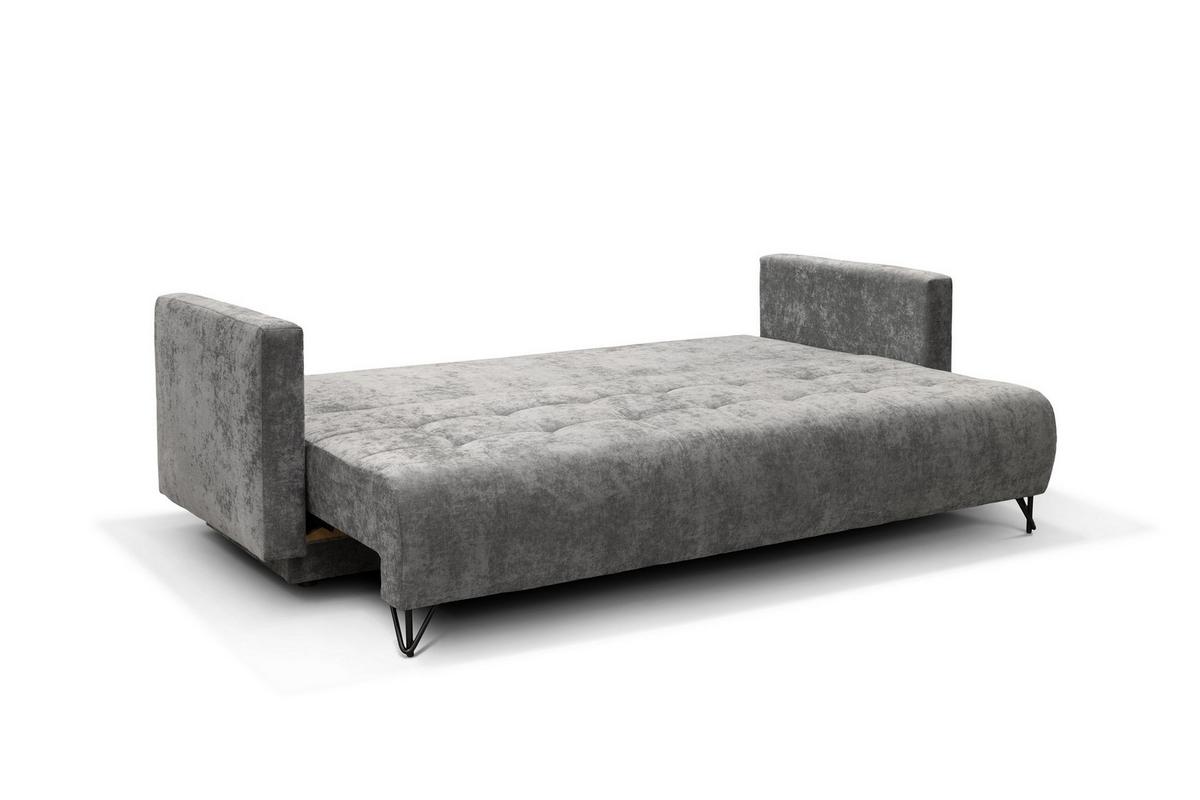 Kanapéágy Aldo - szürke, Design, textil (227/102/87cm) - Mömax