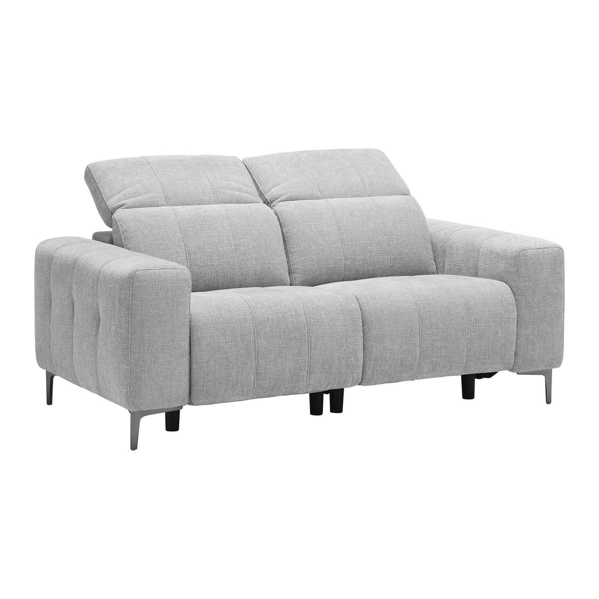 2-Sitzer-Sofa Grau ca. 182x79x109cm - Dunkelgrau/Grau, MODERN, Holz/Kunststoff (182/79/109cm) - Mömax