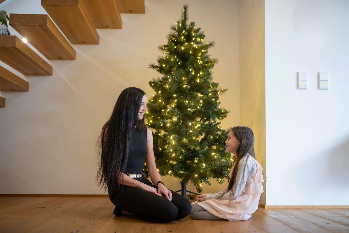 Weihnachtsbaum Mesa Grün H: ca. 180cm - Grün, Basics, Kunststoff (180cm)