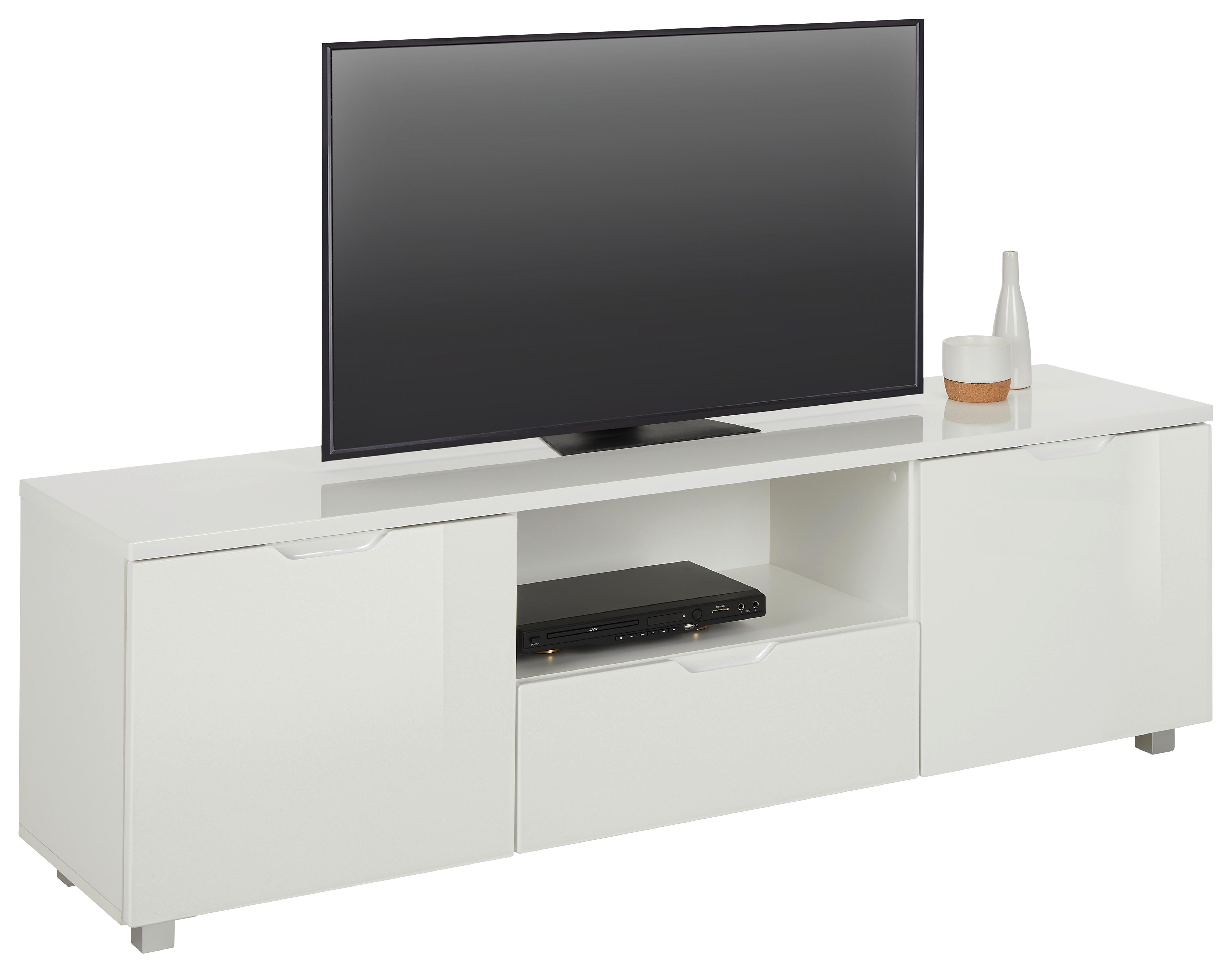 Comodă joasă ROY -EXKLUSIV- - alb, Modern, material pe bază de lemn (160/45/38cm) - Modern Living