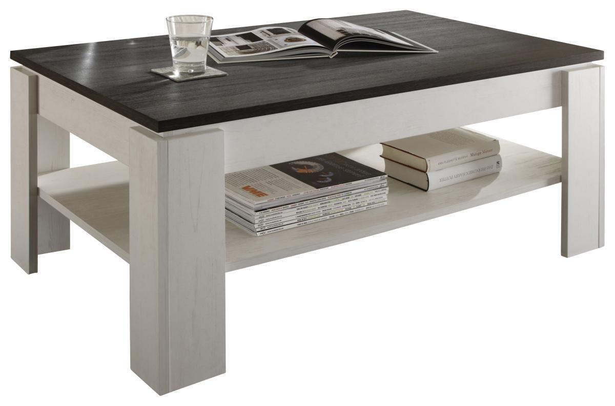 STOLIK KAWOWY UNIVERSAL - biały/ciemnoszary, Design, materiał drewnopochodny (110/65/47cm) - Carryhome