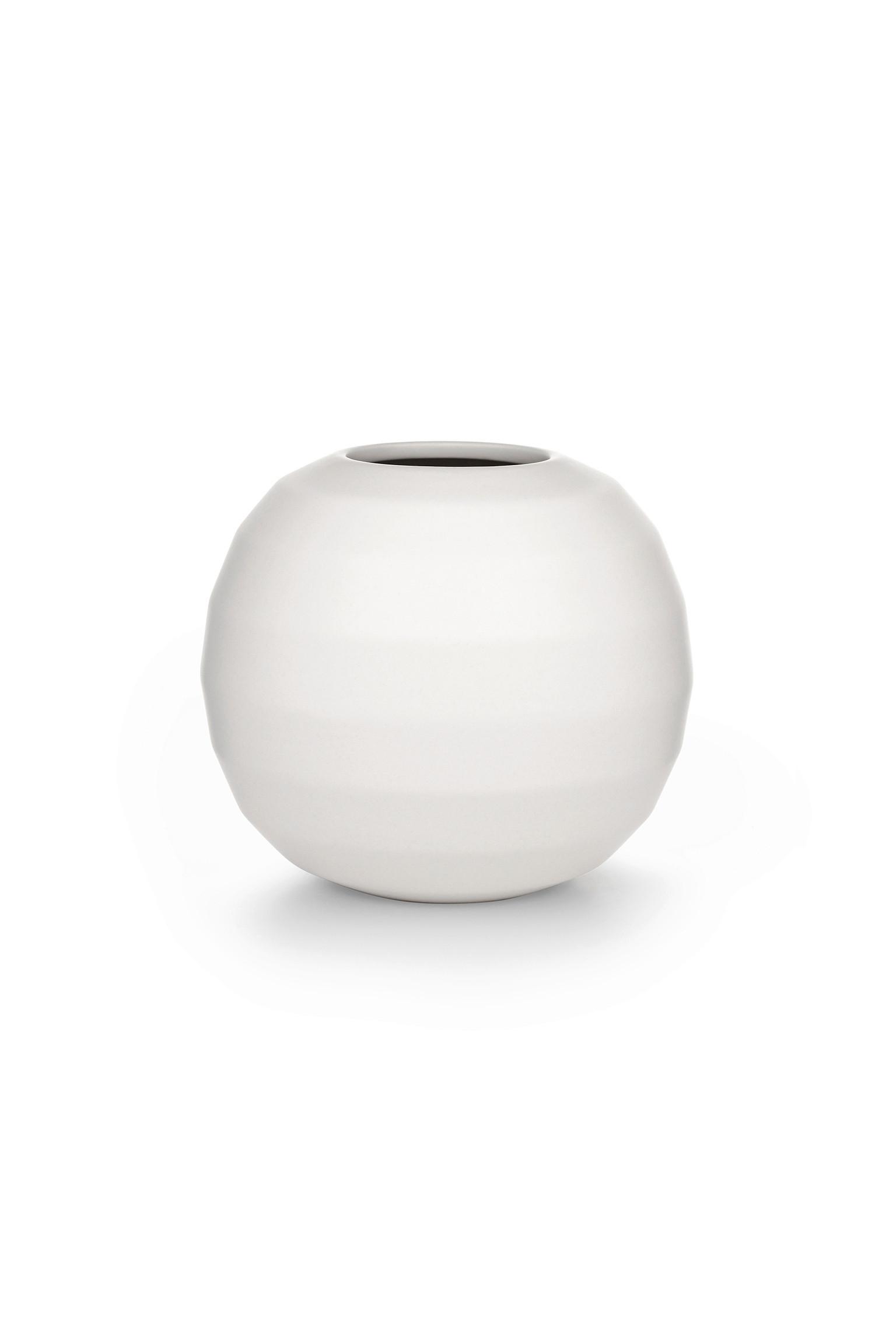 Vase Omfamna Weiß - Weiß, Basics, Keramik (16/14cm) - Markslöjd