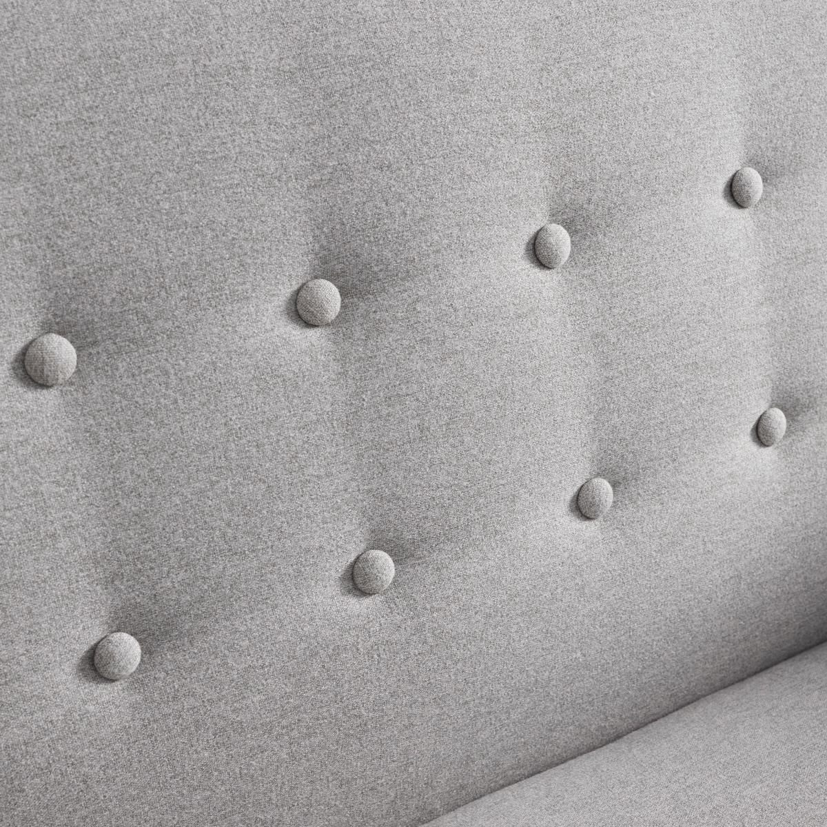 Sofa Dilly Hellgrau Leinenoptik - Hellgrau, MODERN, Holz/Textil (130/85/78cm) - Bessagi Home