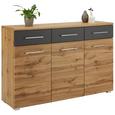 Sideboard in Eichefarben - Chromfarben/Eichefarben, MODERN, Holzwerkstoff/Metall (140/95/40cm) - Mömax modern living Sideboard in Eichefarben - Chromfarben/Eichefarben, MODERN, Holzwerkstoff/Metall (140/95/40cm) - Mömax modern living