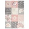 BARNMATTA BUTTERFLY 2 - rosa, Romantik / Lanthus, textil (160/230cm) - Mömax