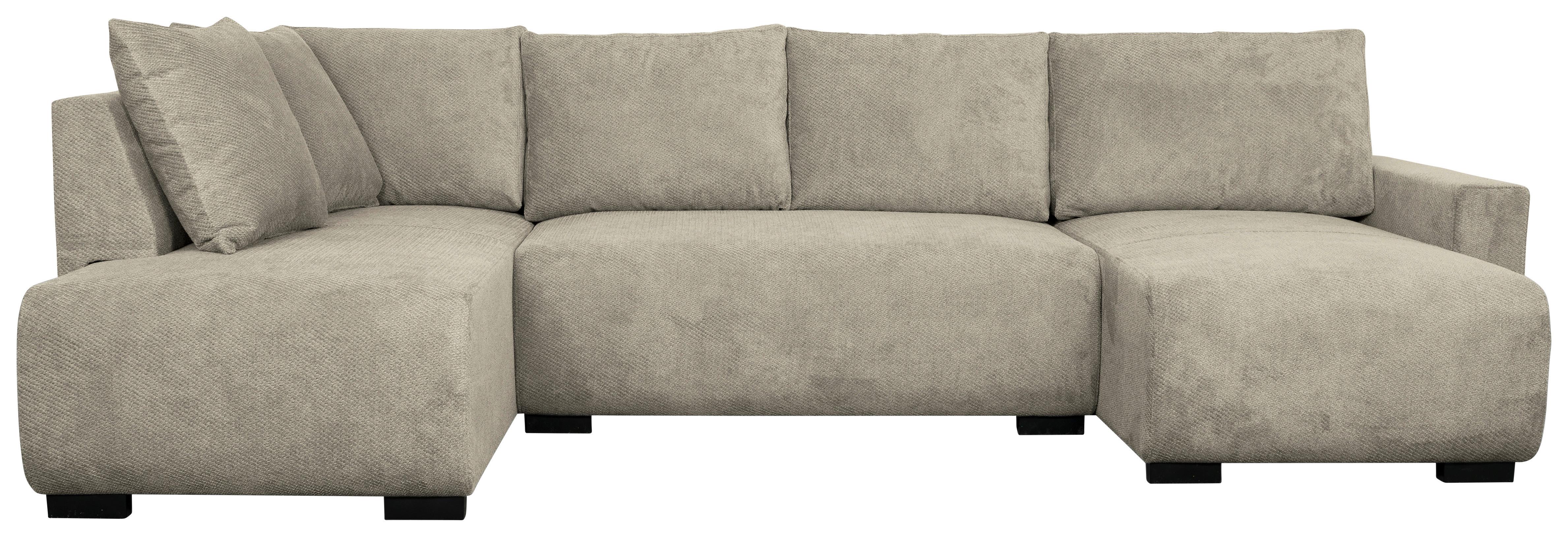 Canapea modulara VERONICE - albastru/taupe, Trend, textil (171/313/141cm) - Modern Living
