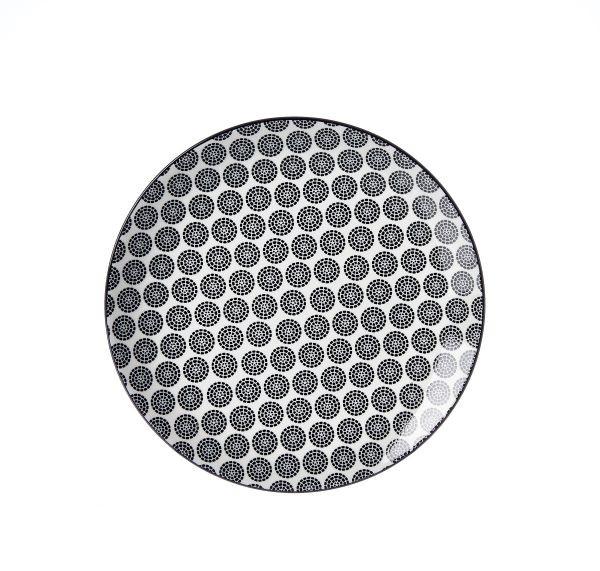 TALERZ DESEROWY 83538 - czarny/biały, Basics, ceramika (21,5cm) - Ritzenhoff Breker