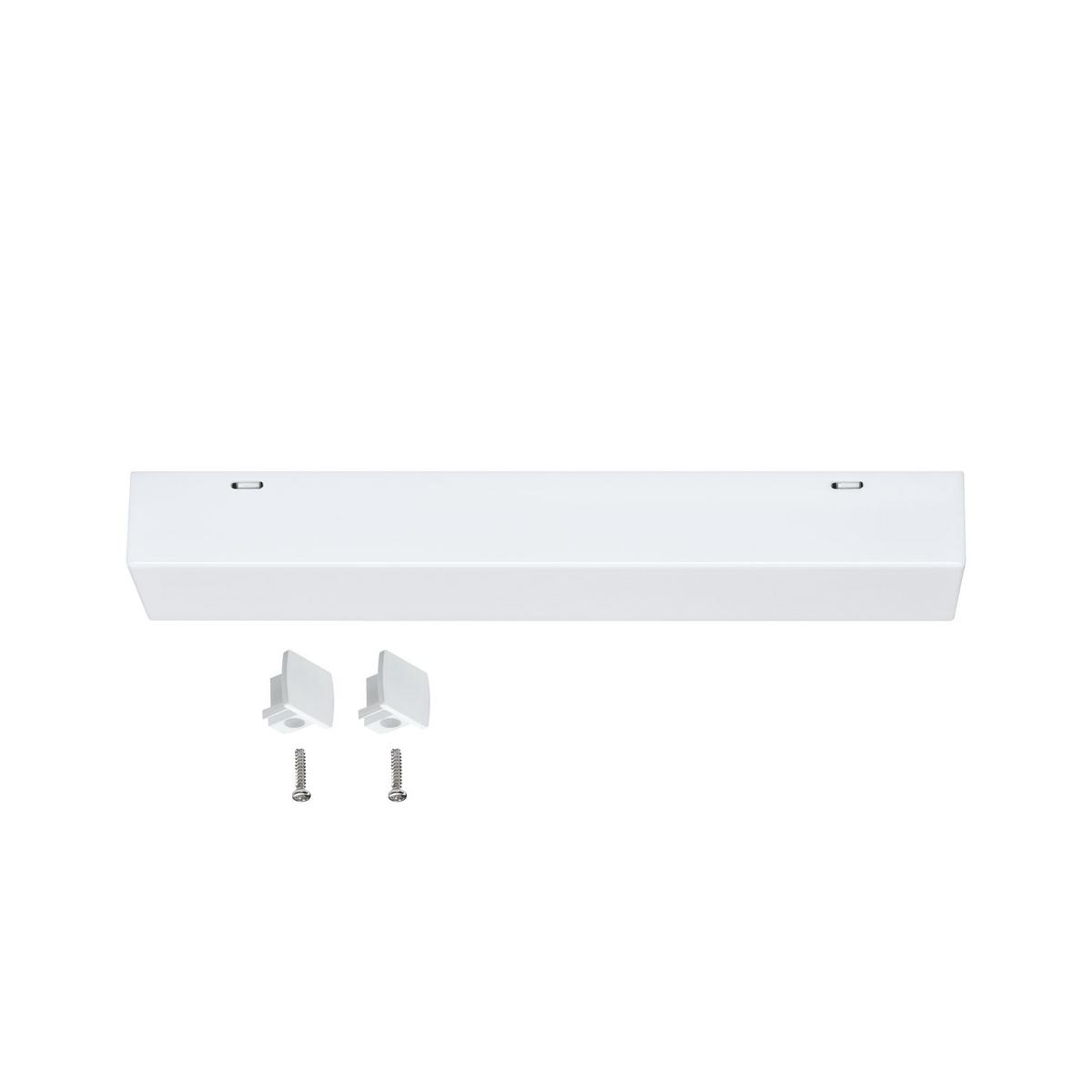 Schienensystem-Einspeiser in Weiß max. 1000 Watt - Weiß, Design, Metall (20,5/2,7/4,5cm) - Paulmann