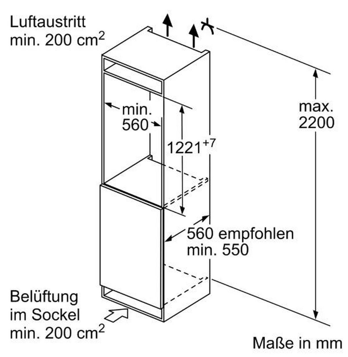 Kühlschrank KI42LVFE0 - MODERN (54,1/122,1/54,8cm) - Siemens