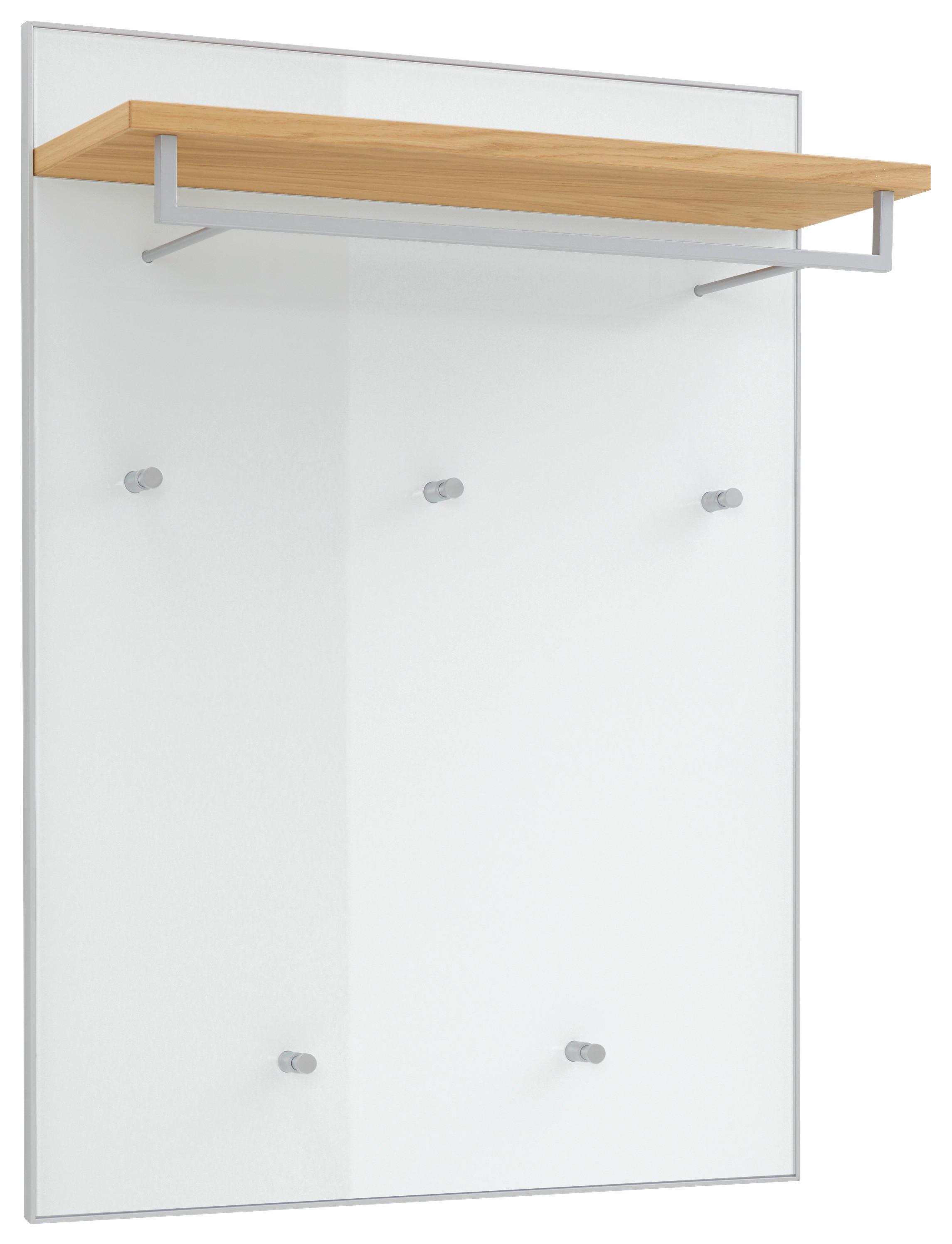 PANEL DO PRZEDPOKOJU VORTINA - kolor dębowy/biały, Design, materiał drewnopochodny/drewno (80/109/27cm)