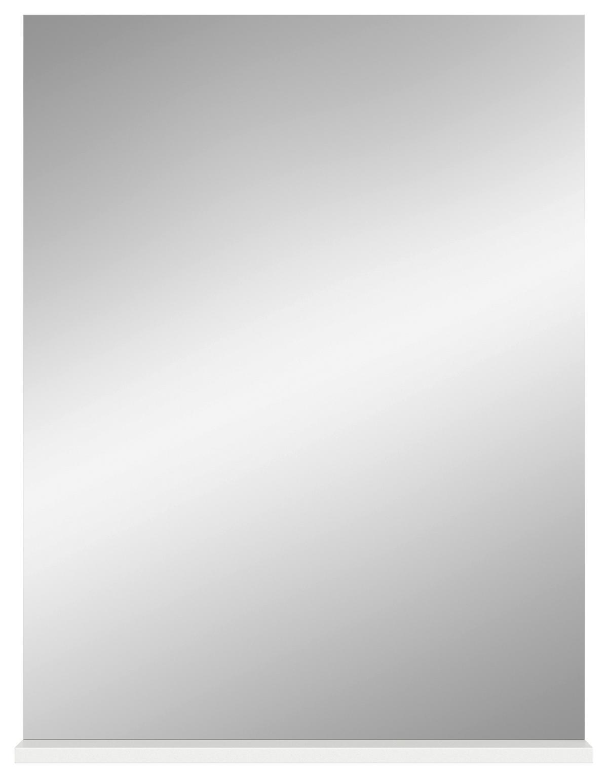 Spiegel SCOUT Weiß Hochglanz ca. 60x79x18 cm - Weiß Hochglanz/Weiß, MODERN, Glas/Holzwerkstoff (60/79/18cm) - MID.YOU
