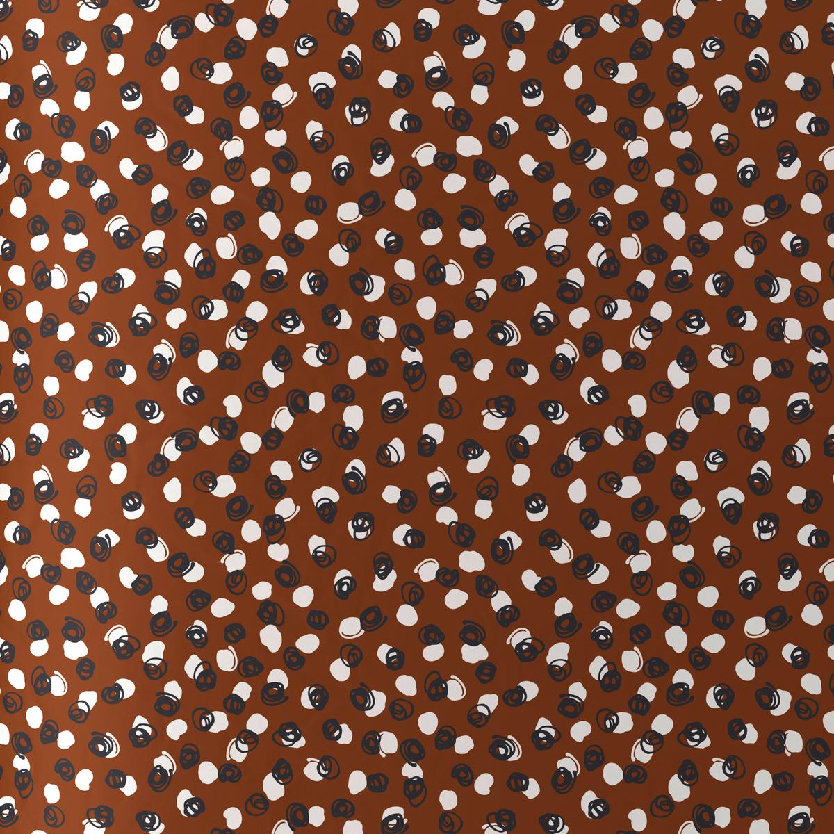 Ágyneműhuzat-garnitúra Doodle Dots - barna/fekete, Konventionell, textil (140/200cm) - Modern Living