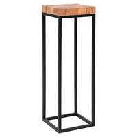Kisasztal Mid.you - akáciaszínű/fekete, Design, fa/fém (30/30/97cm) - MID.YOU