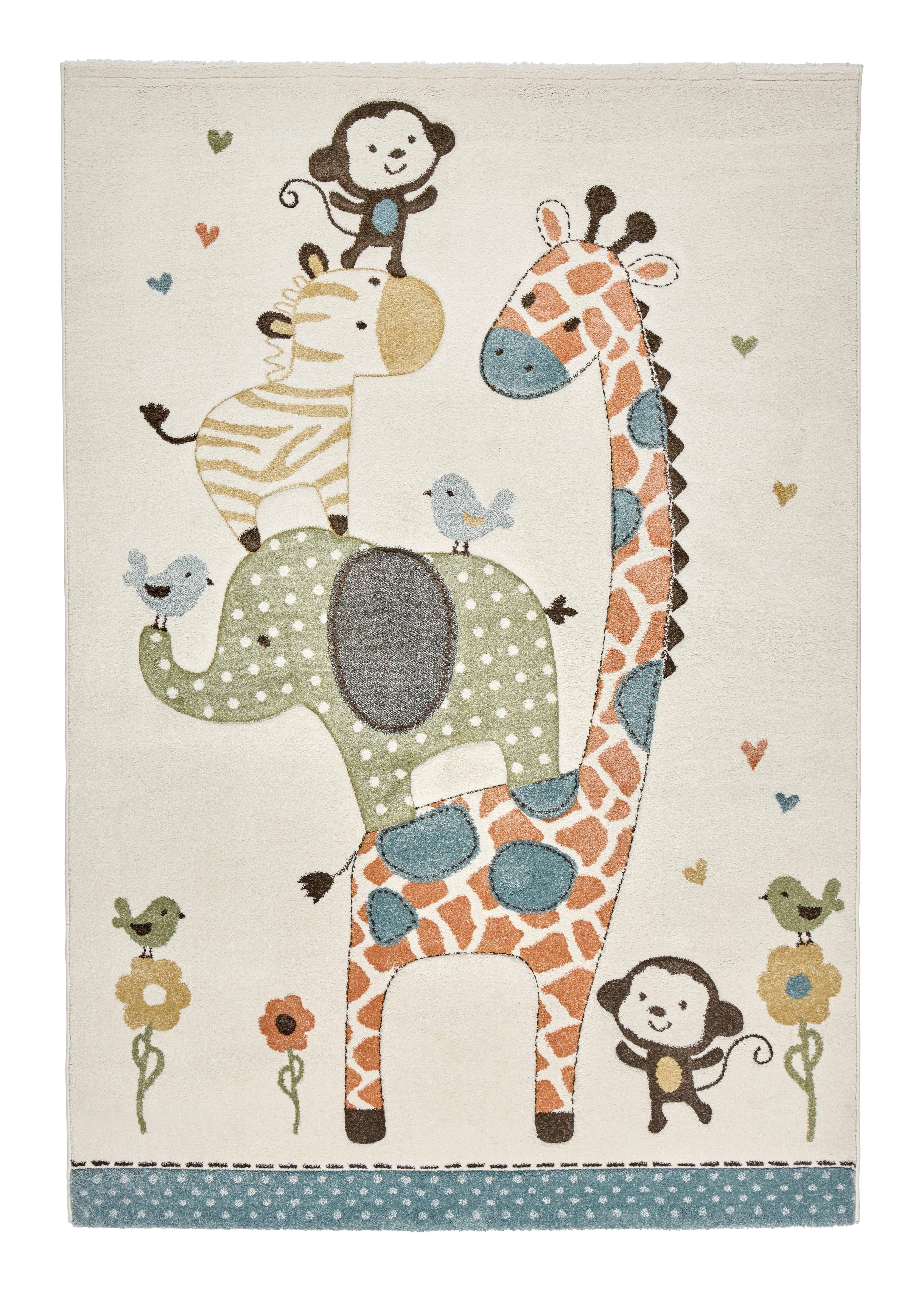 Kinderteppich Moritz ca. 120/170cm - Creme, Textil (120/170cm) - Mömax