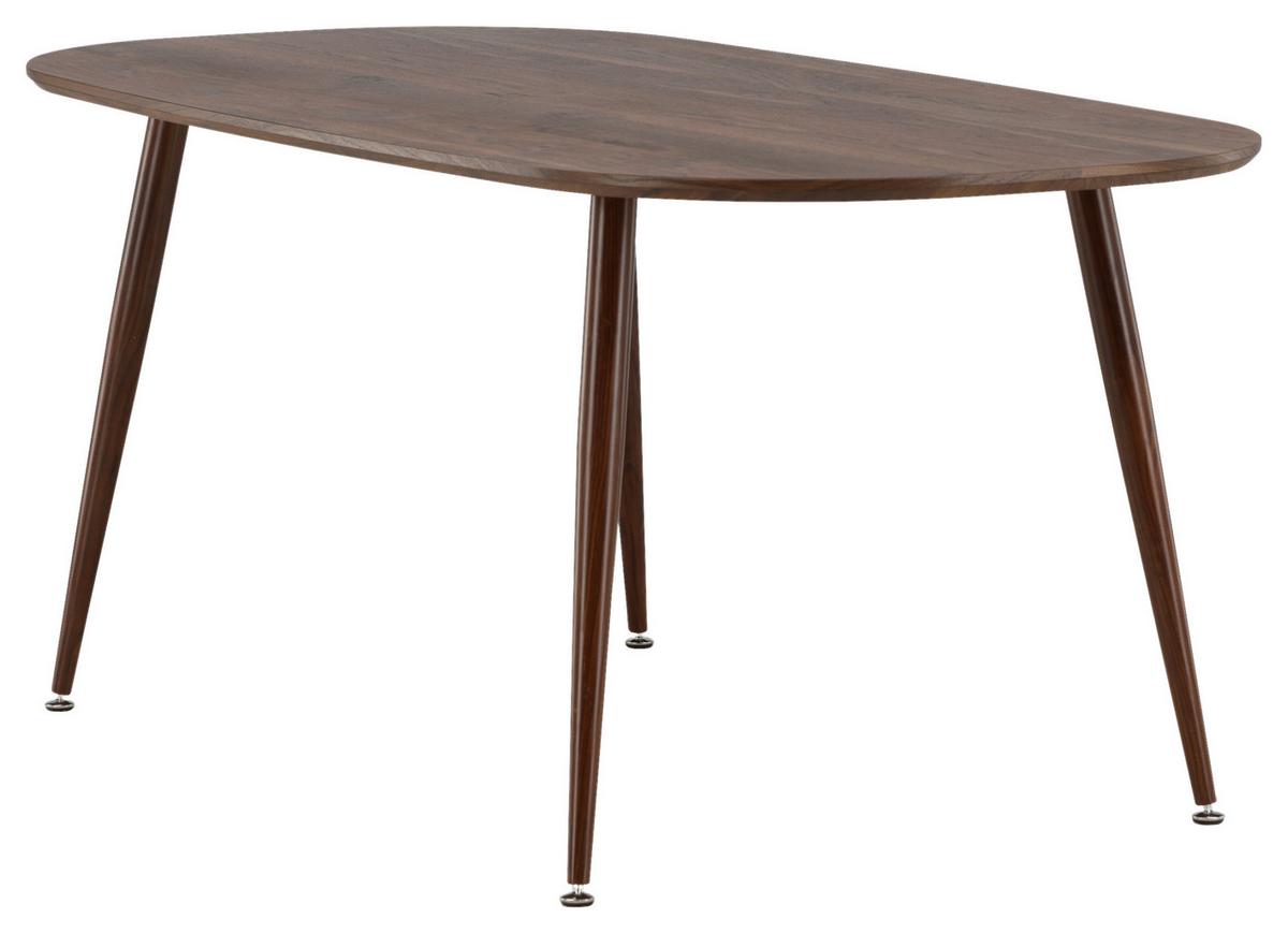 ESSTISCH SANFORD - Dunkelbraun, Design, Holz/Holzwerkstoff (180/90/75cm) - Livetastic
