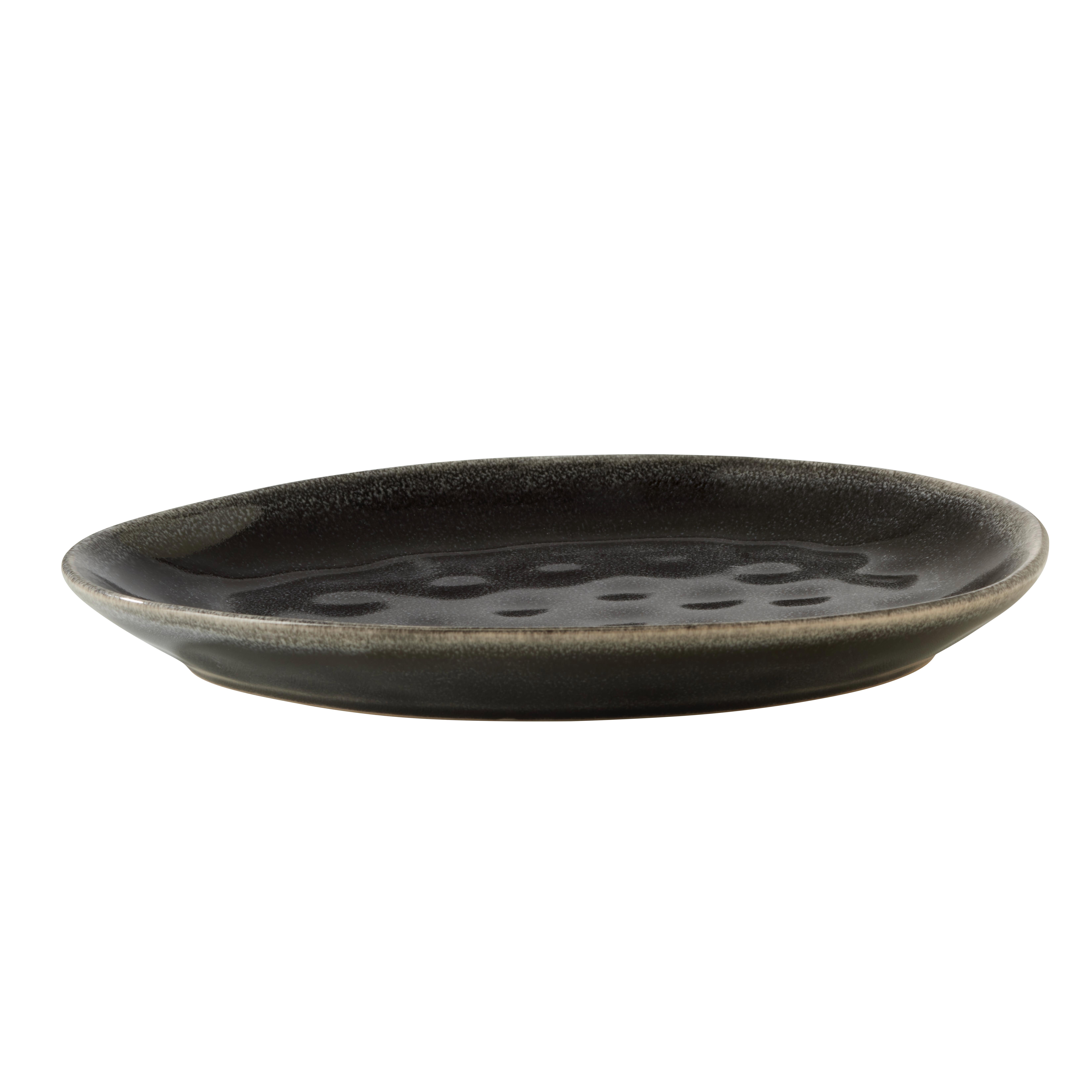 ASSIETT SINDRI - svart, Modern, keramik (22/18/2cm)