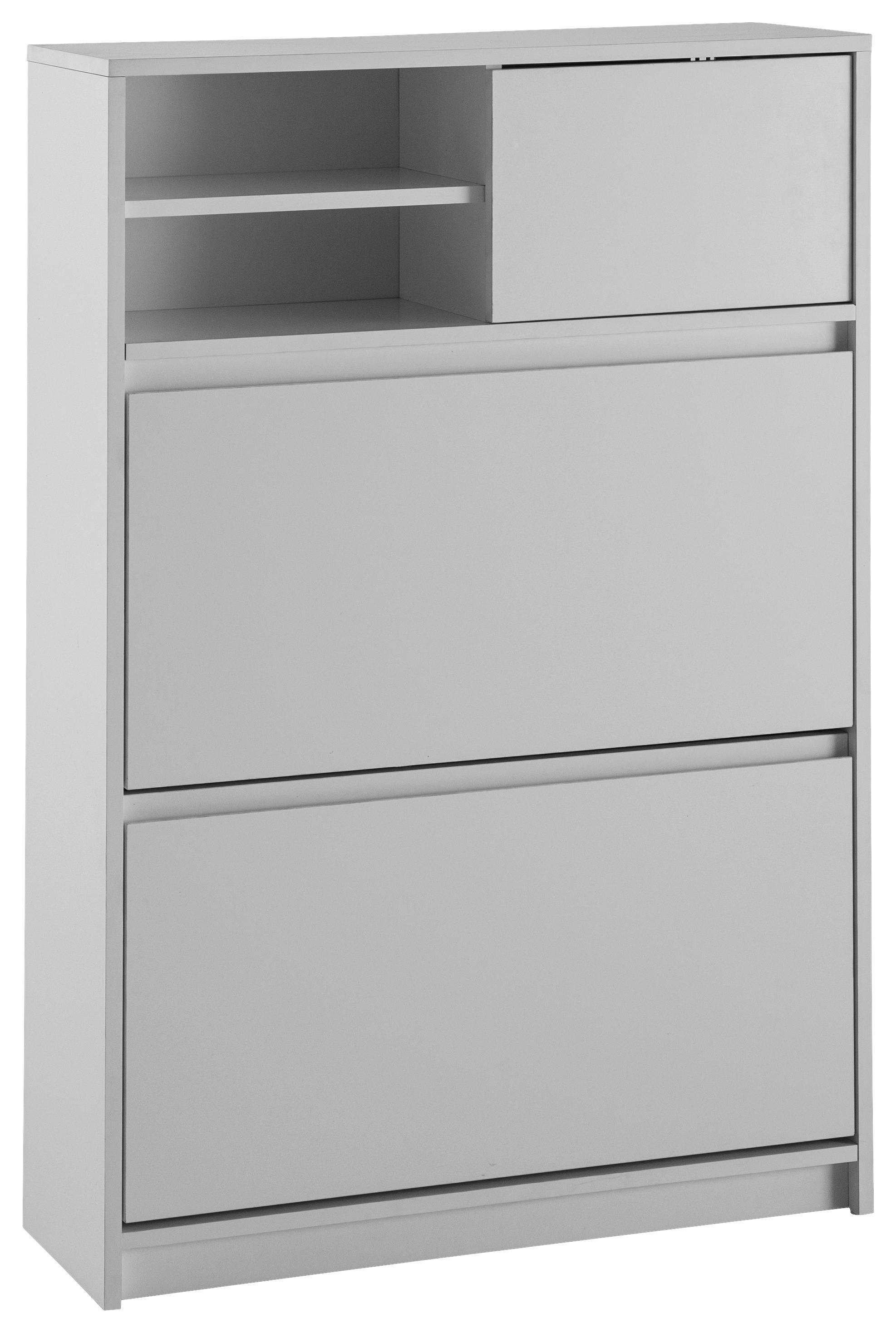 SCHUHSCHRANK WL6.869 - Weiss, Design, Holzwerkstoff (71/110/24cm) - MID.YOU