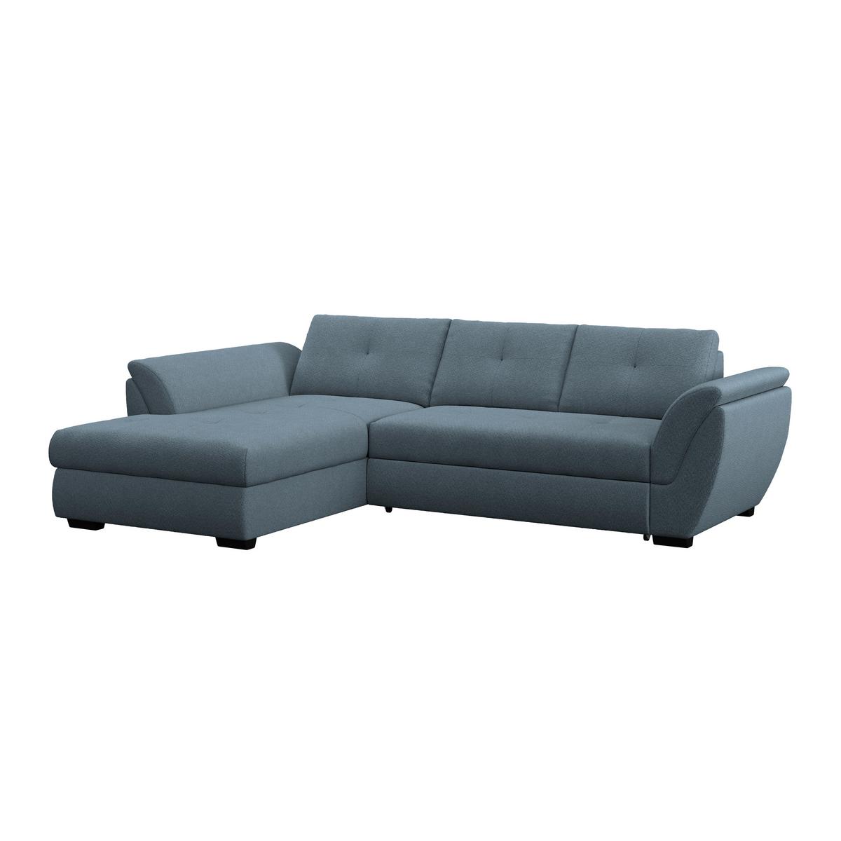 Kutna Garnitura Berisso - plava/crna, Konvencionalno, tekstil/plastika (187/278cm) - Ondega