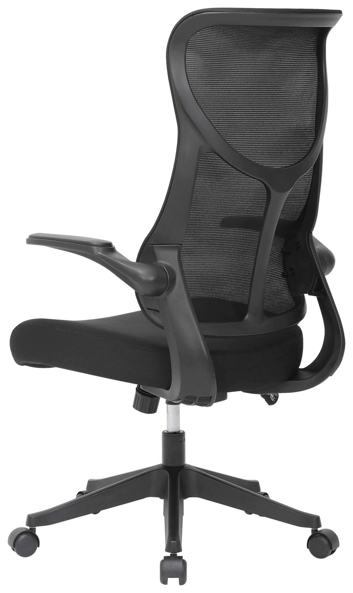 DREHSTUHL ROXY - Schwarz, Design, Holz/Kunststoff (63/106/114/68cm) - Mömax