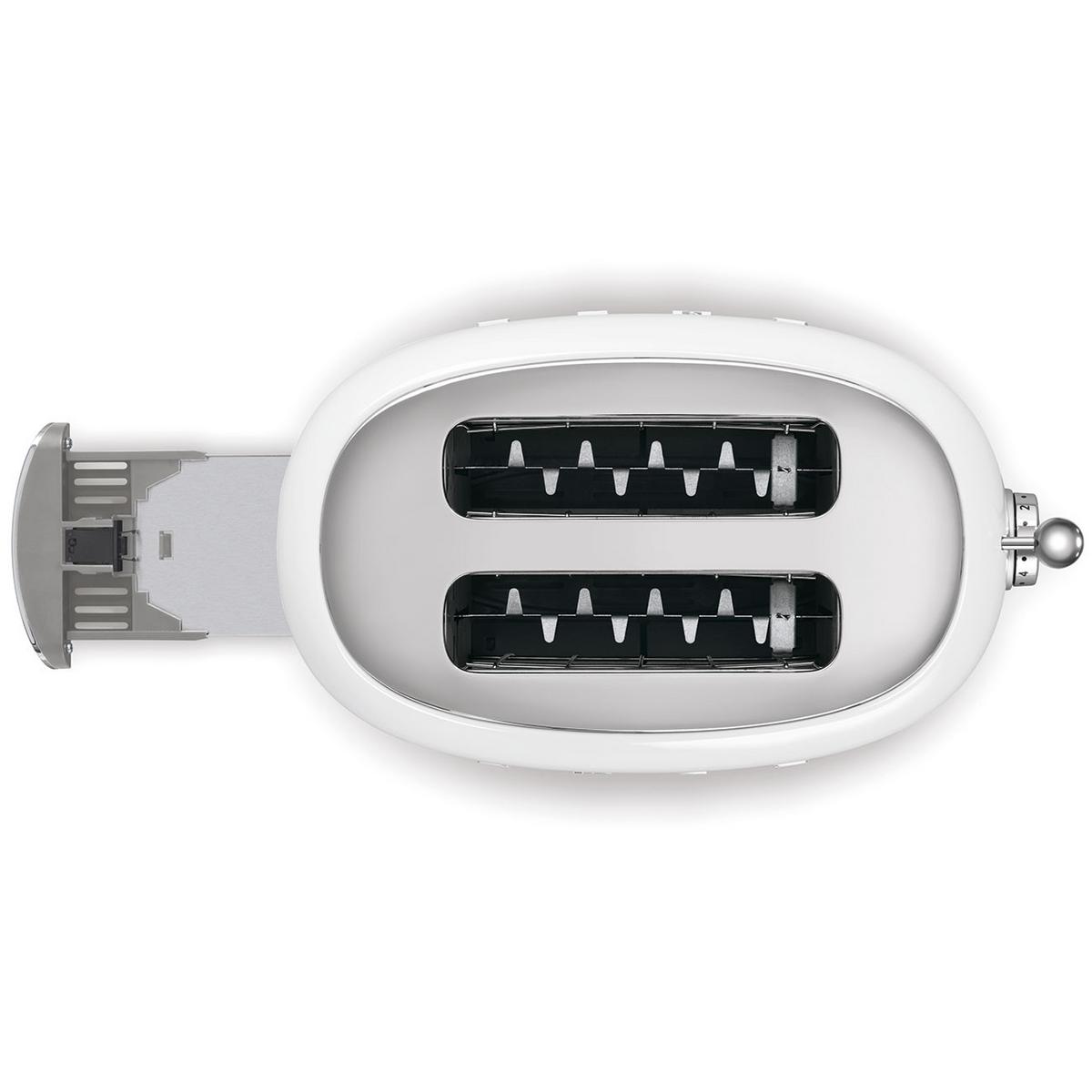 TOSTER TSF01WHEU SMEG - biały, Basics, metal (31/19,8/19,5cm) - SMEG